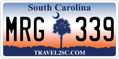 SC license plate MRG339