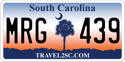 SC license plate MRG439