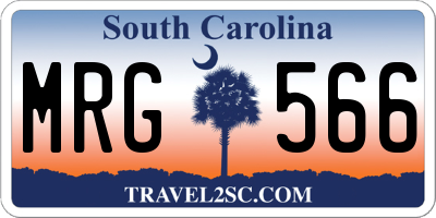 SC license plate MRG566