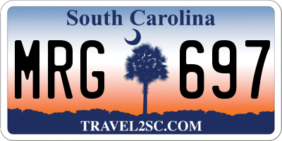 SC license plate MRG697