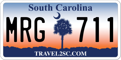 SC license plate MRG711