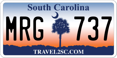 SC license plate MRG737