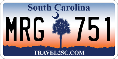 SC license plate MRG751