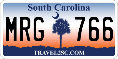 SC license plate MRG766