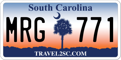 SC license plate MRG771