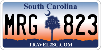 SC license plate MRG823