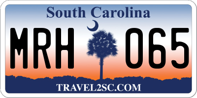 SC license plate MRH065