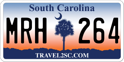 SC license plate MRH264