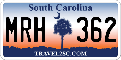 SC license plate MRH362