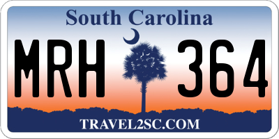 SC license plate MRH364