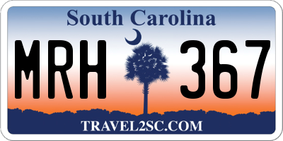 SC license plate MRH367