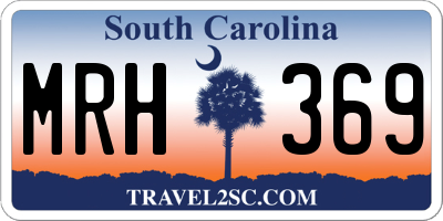 SC license plate MRH369