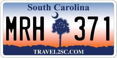 SC license plate MRH371