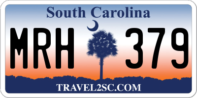 SC license plate MRH379