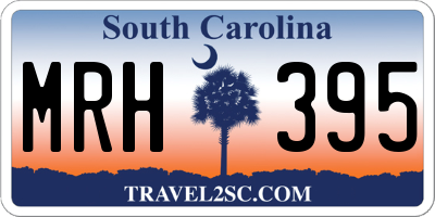 SC license plate MRH395