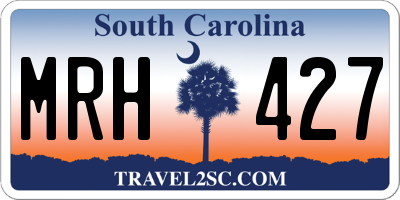 SC license plate MRH427