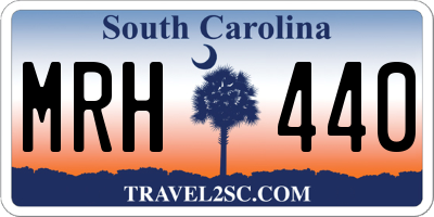 SC license plate MRH440
