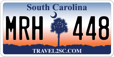 SC license plate MRH448