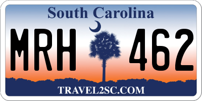 SC license plate MRH462