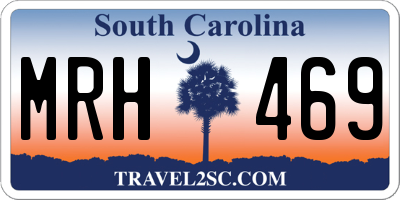 SC license plate MRH469