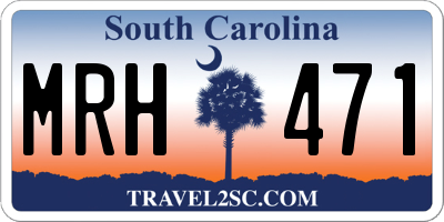 SC license plate MRH471