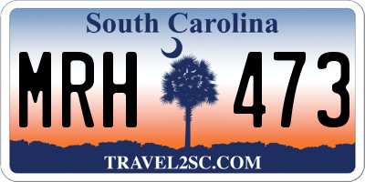 SC license plate MRH473