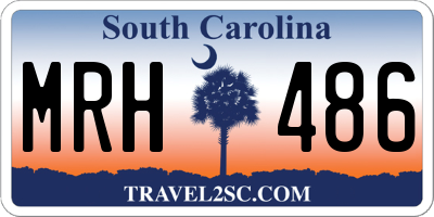 SC license plate MRH486