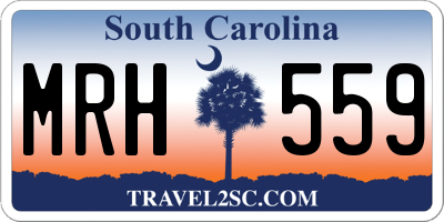 SC license plate MRH559