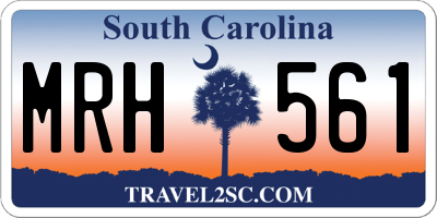 SC license plate MRH561