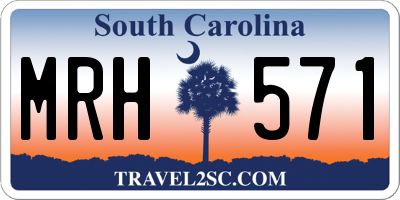 SC license plate MRH571