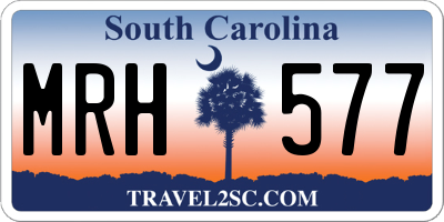 SC license plate MRH577