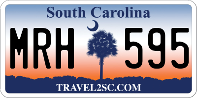 SC license plate MRH595