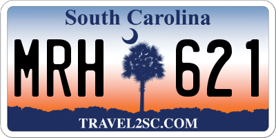 SC license plate MRH621