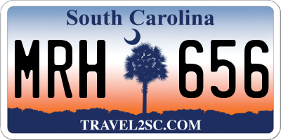 SC license plate MRH656