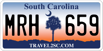 SC license plate MRH659