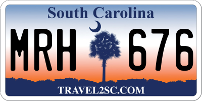 SC license plate MRH676