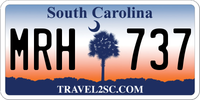SC license plate MRH737