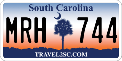 SC license plate MRH744