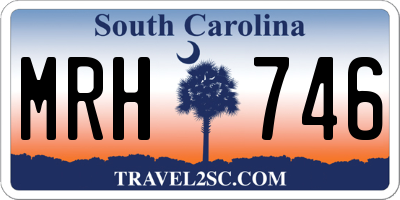 SC license plate MRH746
