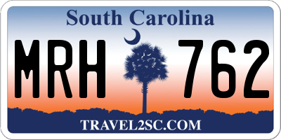 SC license plate MRH762
