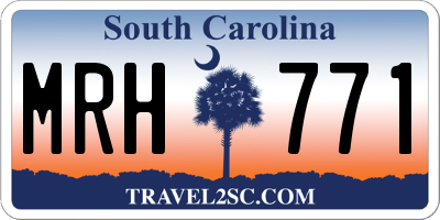 SC license plate MRH771