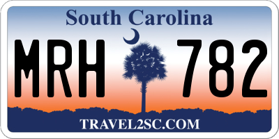 SC license plate MRH782