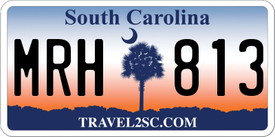 SC license plate MRH813