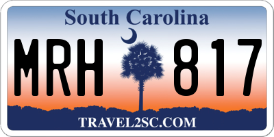 SC license plate MRH817