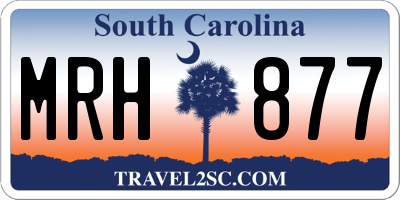 SC license plate MRH877
