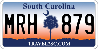 SC license plate MRH879