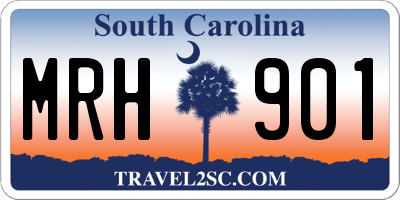 SC license plate MRH901