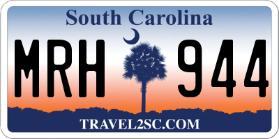 SC license plate MRH944