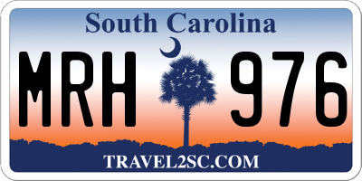 SC license plate MRH976