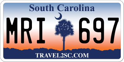 SC license plate MRI697